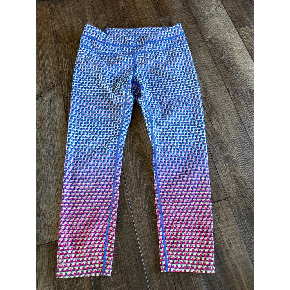 Athleta Vivid Sonar Capri Leggings Sz. S Multi